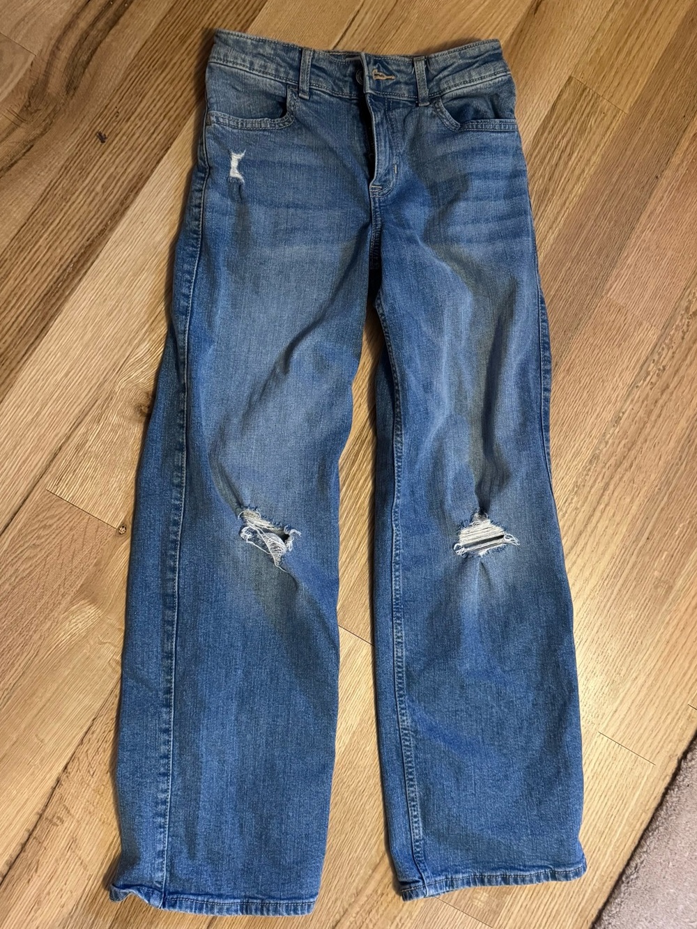 abercrombie kids high rise wide leg jeans 9/10 long